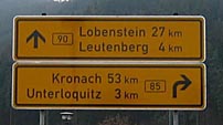 Anfahrt aus Saalfeld