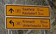 Anfahrt aus Leutenberg