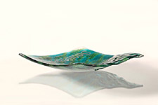 Saalfelder Brauerei Sammlerschale aus Glas von Glasatelier Schlieker