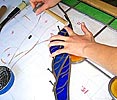 Herstellung einer Traditionellen Bleiverglasung aus Einzelteilen - Glasatelier Schlieker