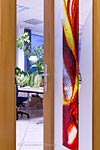 Glasinnentür exklusiv und bunt für Eigenheim - Glasdesign Schlieker